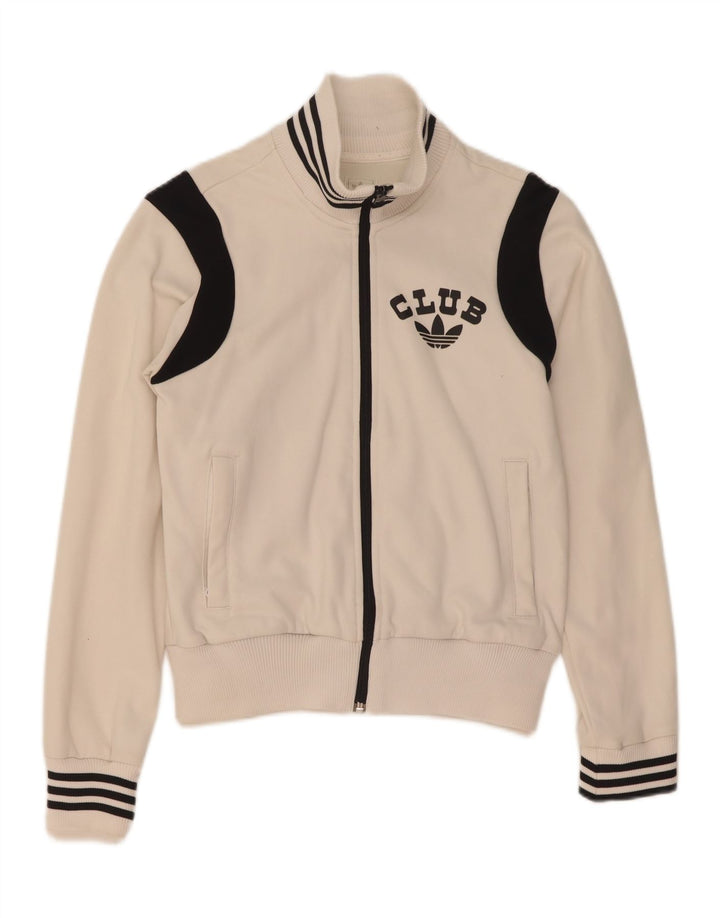 Damska kurtka dresowa Adidas Graphic UK 10 Small White Colorblock