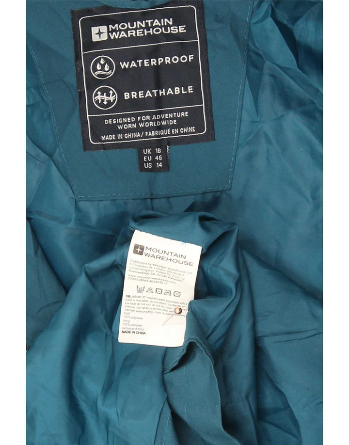 Damska kurtka parka oversize z kapturem Mountain Warehouse UK 18 XL niebieska