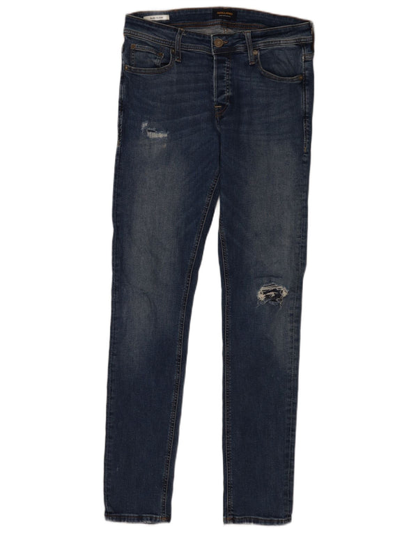 Męskie jeansy Jack & Jones GLENN w trudnej sytuacji W31 L34 Niebieska bawełna