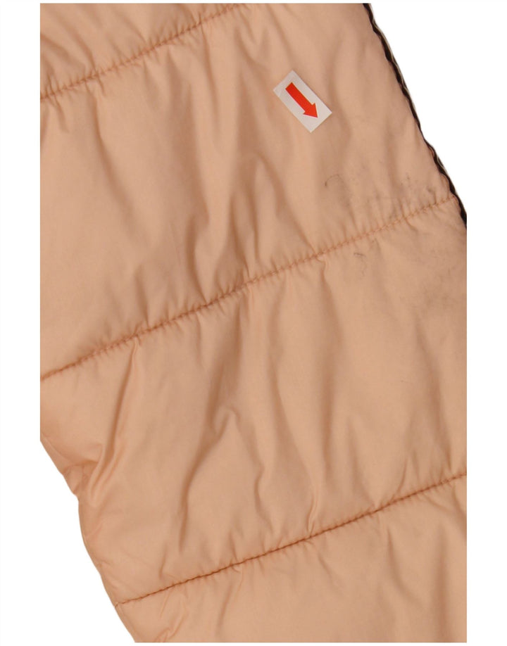 Damska ocieplana kurtka Champion UK 14 Średnioróżowy poliamid z blokami kolorów