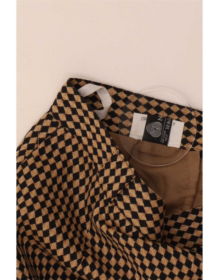 Damska spódnica ołówkowa Michael H UK 12 Medium W26 Beżowy Argyle/Diamentowa wełna
