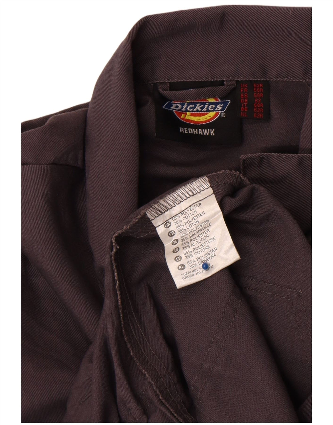 Kombinezon męski Dickies Redhawk z rękawem 3/4 UK 52 5XL, szary poliester
