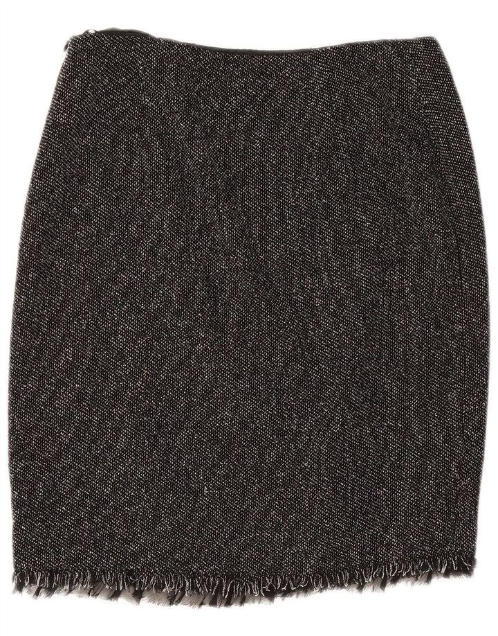 Prosta spódnica damska Luisa Spagnoli IT 44 Medium W28 Czarna wiskoza z plamkami