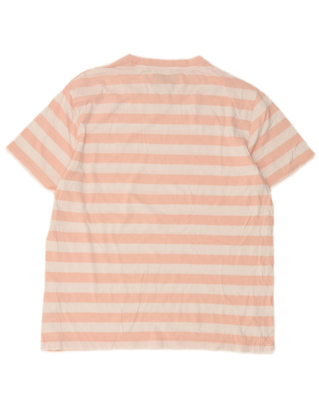T-shirt męski Penguin, duży, bawełniany w różowe paski