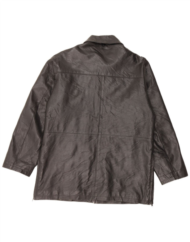 CONBIPEL Męska kurtka skórzana IT 44 XS Czarna skóra