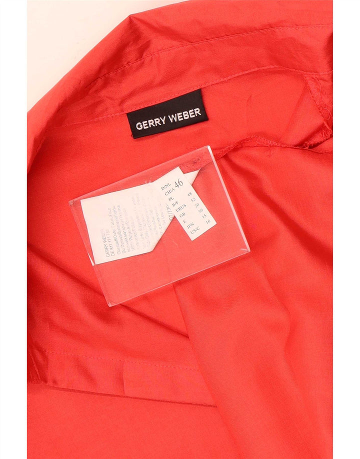 Damska bluzka z krótkim rękawem Gerry Weber UK 20 2XL Czerwony poliester