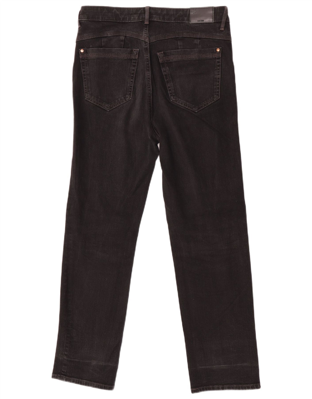 Marks & Spencer Damskie proste dżinsy UK 12 Medium W32 L27 Czarna bawełna