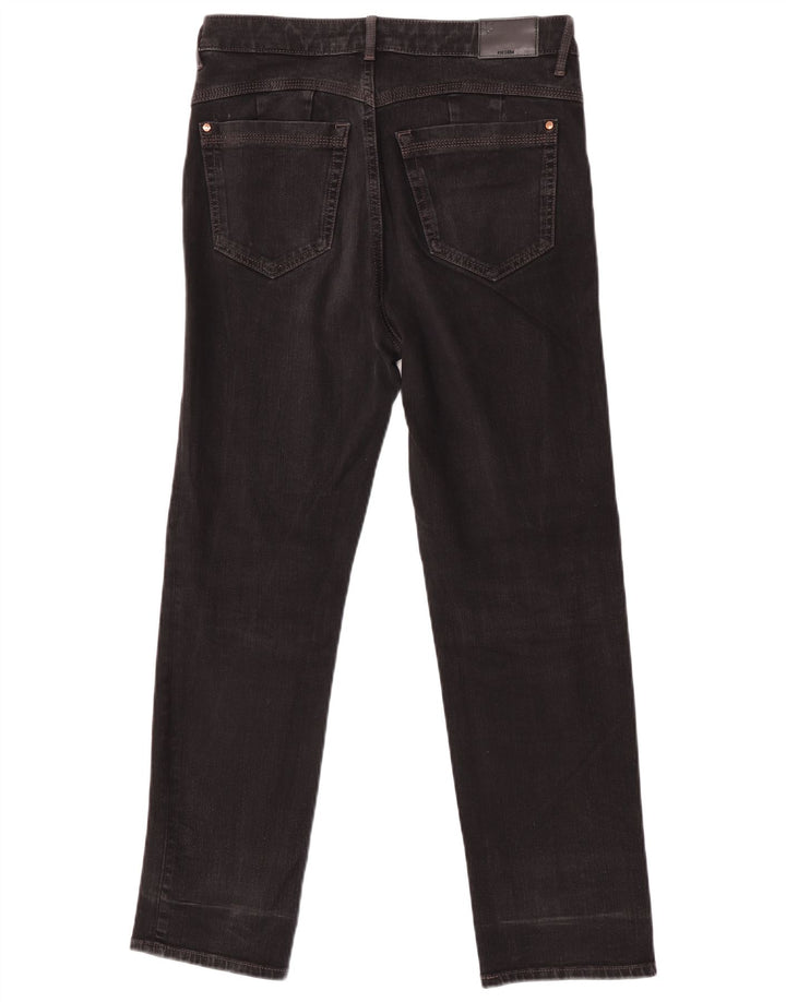 Marks & Spencer Damskie proste dżinsy UK 12 Medium W32 L27 Czarna bawełna