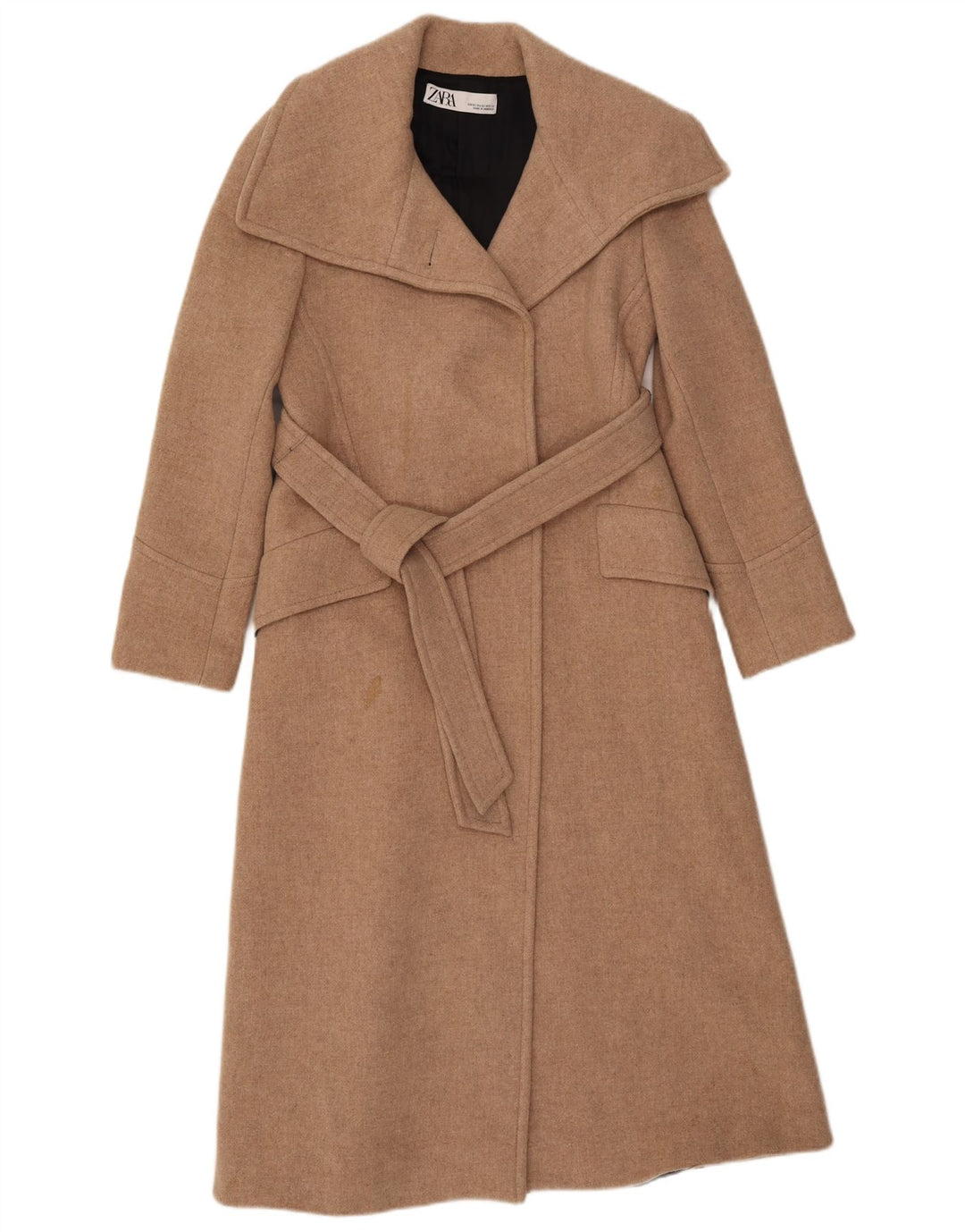 Płaszcz damski Zara o luźnym kroju UK 6 XS, beżowy