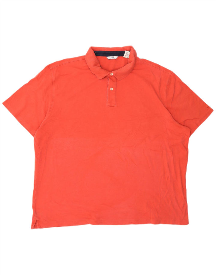 Męska koszulka polo Izod 2XL, różowa, bawełniana