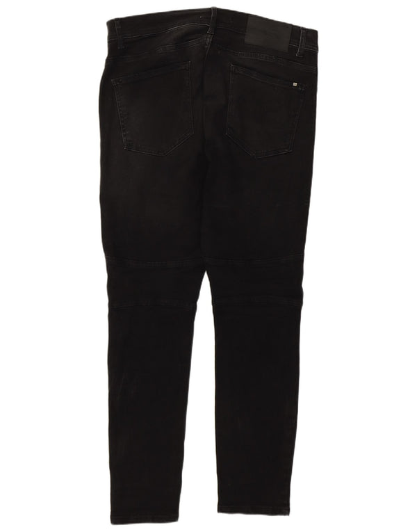 Męskie jeansy obcisłe Zara EU 44 Large W34 L30 Czarna bawełna