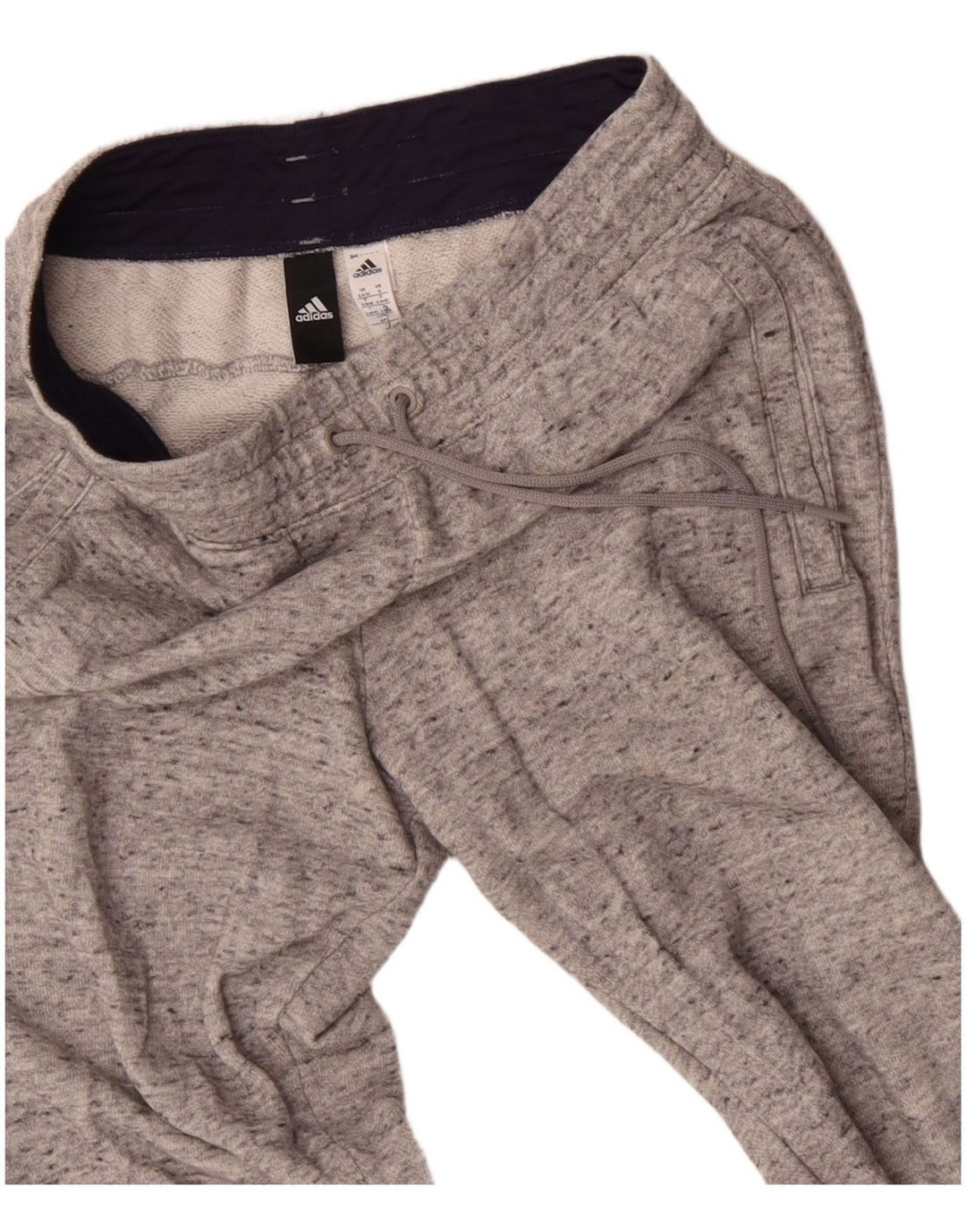 Damskie spodnie dresowe ADIDAS Joggers UK 8/10 Małe szare nakrapiane