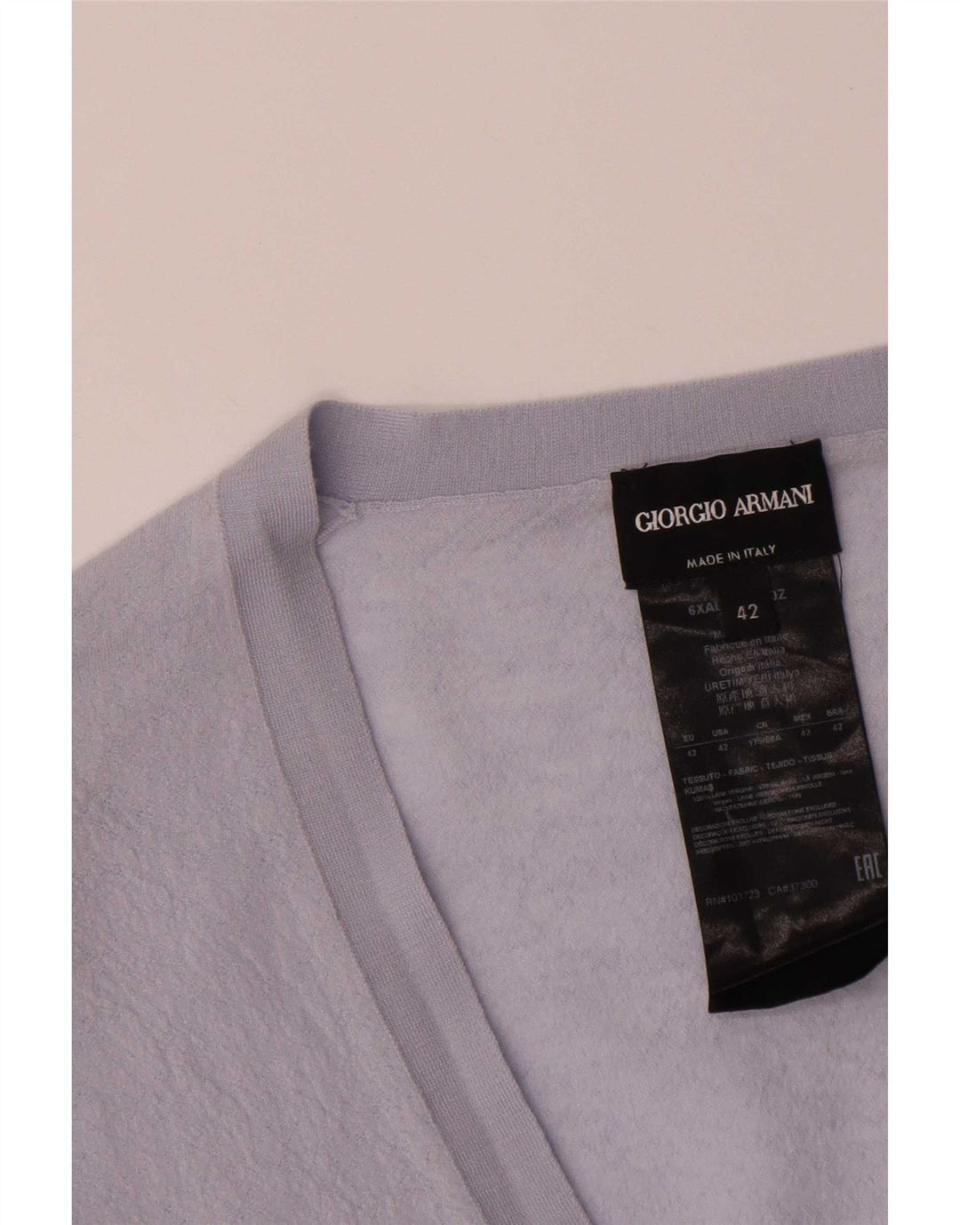 Damski sweter rozpinany Giorgio Armani IT 42 Średni fiolet, wełna