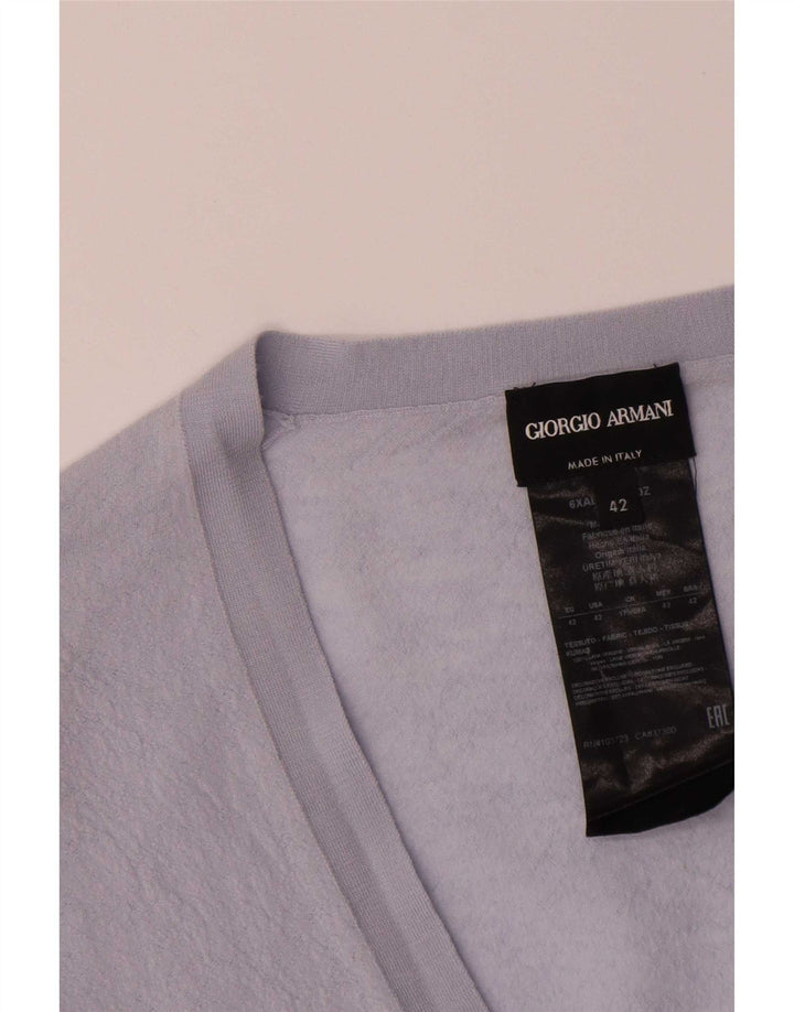 Damski sweter rozpinany Giorgio Armani IT 42 Średni fiolet, wełna