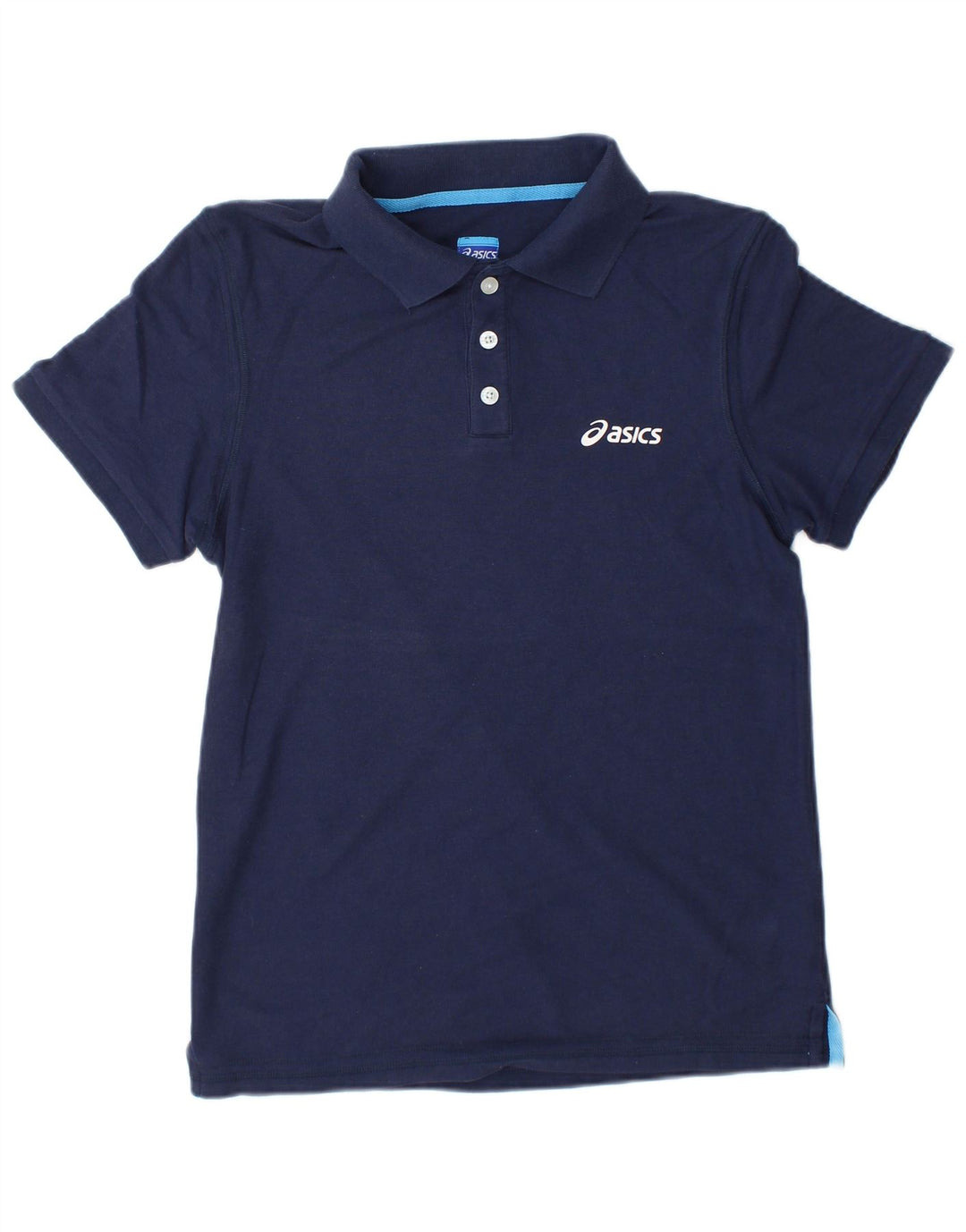 Męska koszulka polo Asics, mała, granatowa, z poliestru