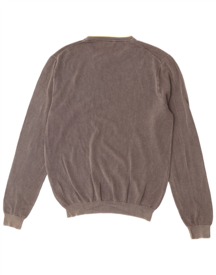 Męski sweter z okrągłym dekoltem Sun68 XL, szara bawełna