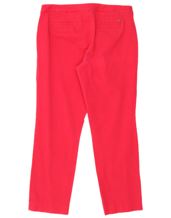 Spodnie damskie Tommy Hilfiger Crop Chino US 10 Large W30 L26 Czerwona bawełna