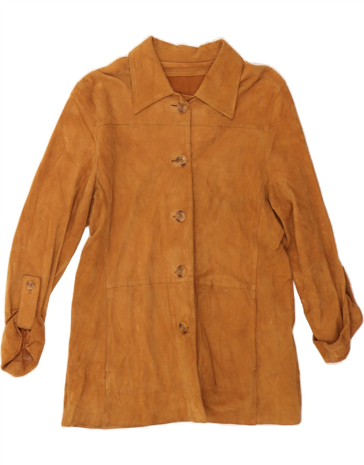 CONBIPEL Womens Suede Jacket IT 44 Medium Brown Leather Vintage Conbipel and Second-Hand Conbipel from Messina Hembry 