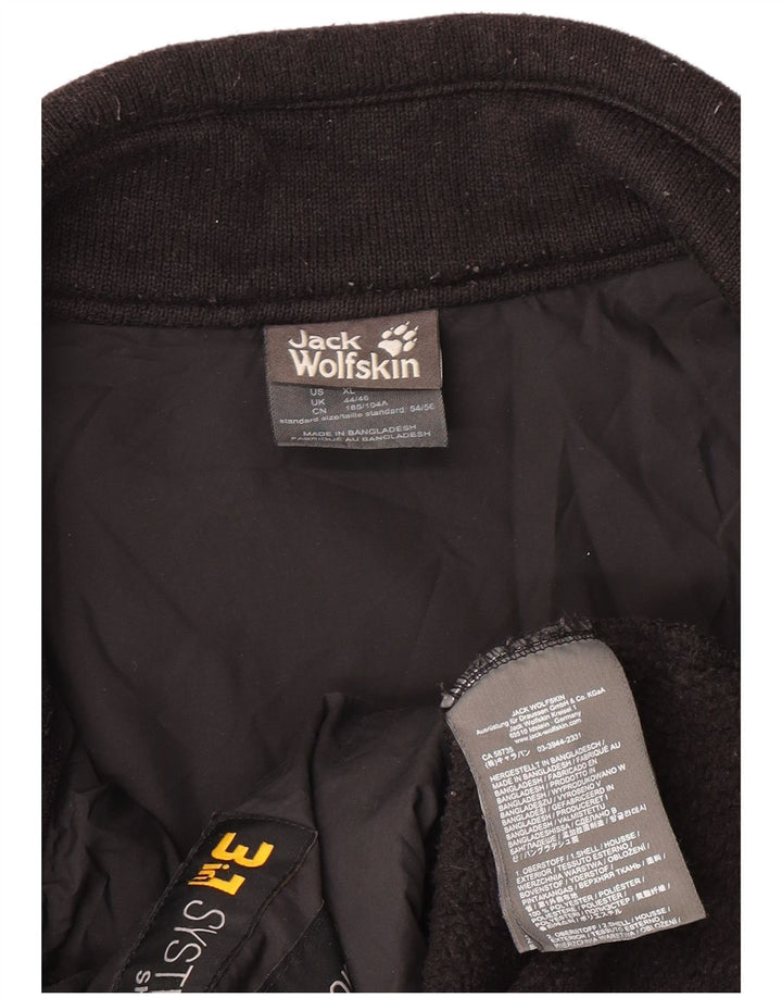 Męska kurtka polarowa JACK WOLFSKIN UK 44/46 XL, czarny poliester