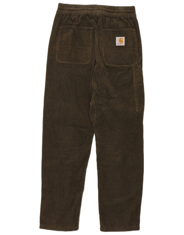 Damskie sztruksowe spodnie Carhartt Straight Cargo XS W25 L27 Bawełna khaki