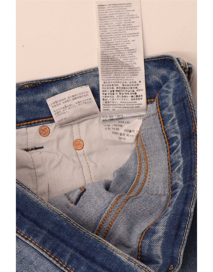 Męskie jeansy Levi's 511 Slim W29 L29 Niebieska bawełna