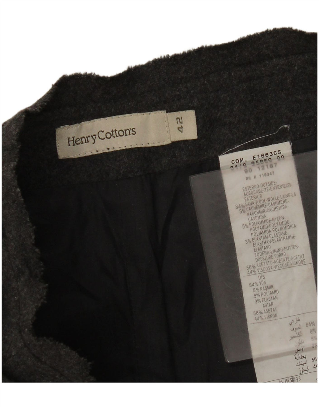 Spódnica damska Henry Cottons IT 42 Medium W28 Szara wełna