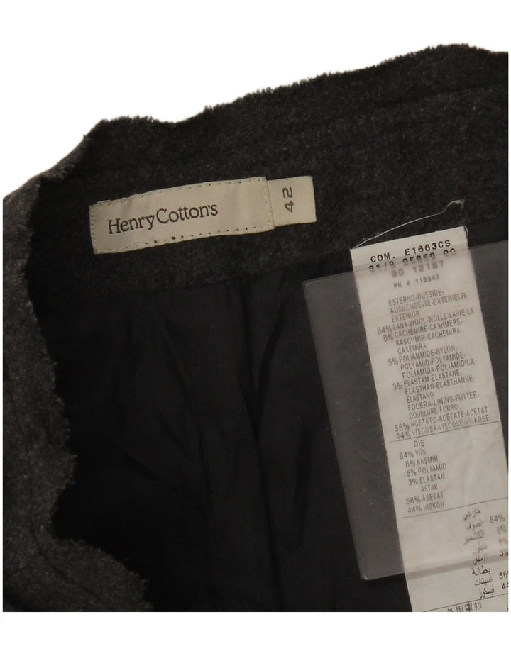 Spódnica damska Henry Cottons IT 42 Medium W28 Szara wełna