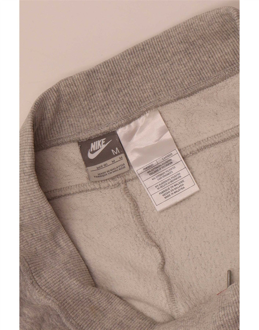 Damskie spodnie dresowe Nike US 8/10, średnioszare, bawełniane w cętki
