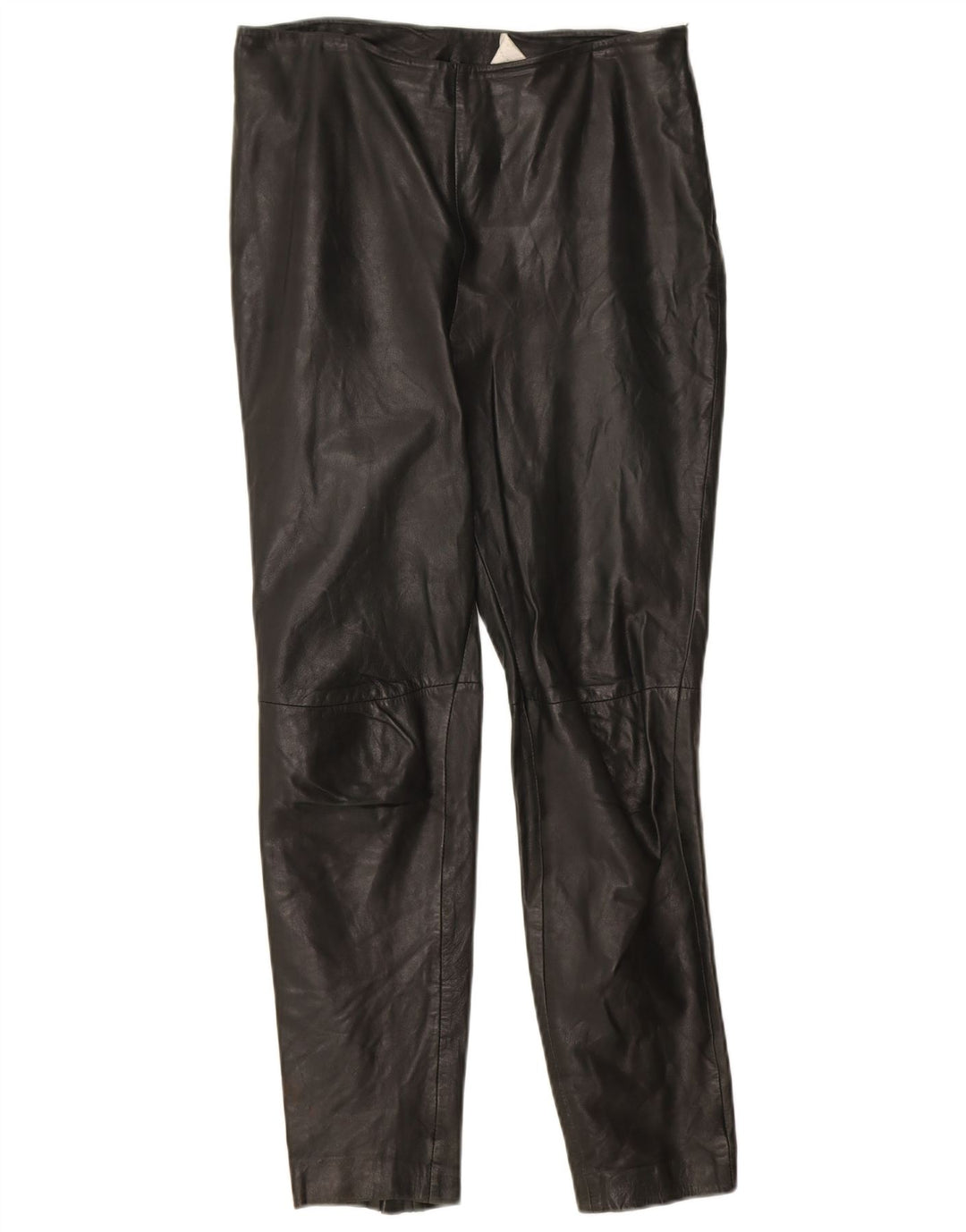 Damskie spodnie skórzane Mango EU 36 Small W24 L27 Czarna skóra