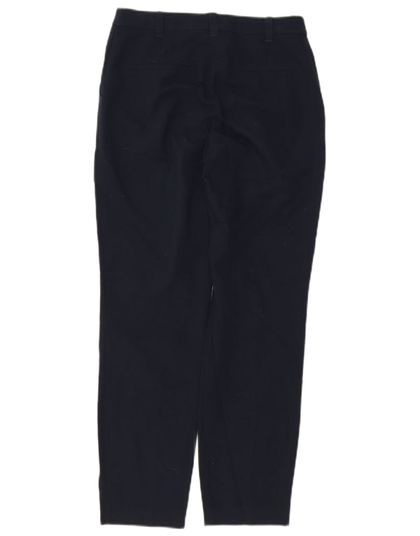 Damskie spodnie garniturowe Topshop Petite Straight UK 4 XS W24 L27 Granatowe
