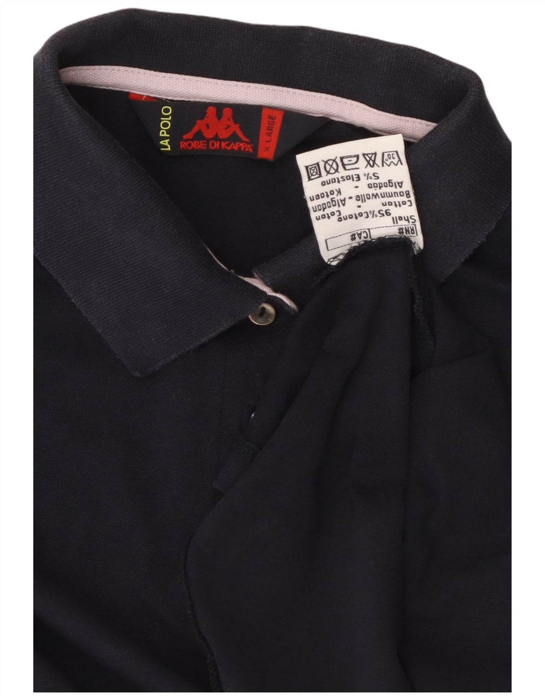 Koszulka polo dziewczęca KAPPA 13-14 lat XL, granatowa, bawełniana