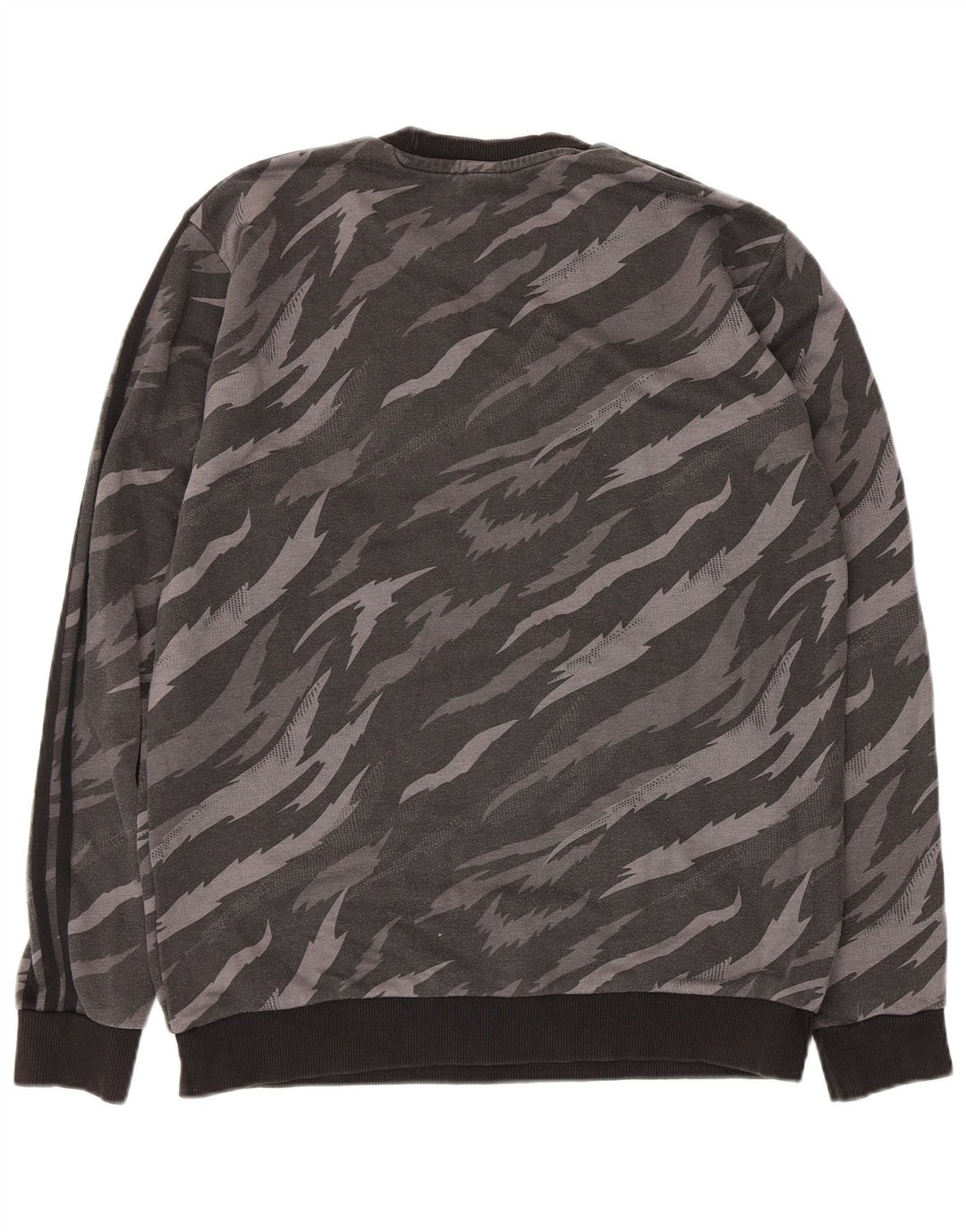 Bluza męska Adidas, średnio szara, bawełniana z nadrukiem zwierzęcym