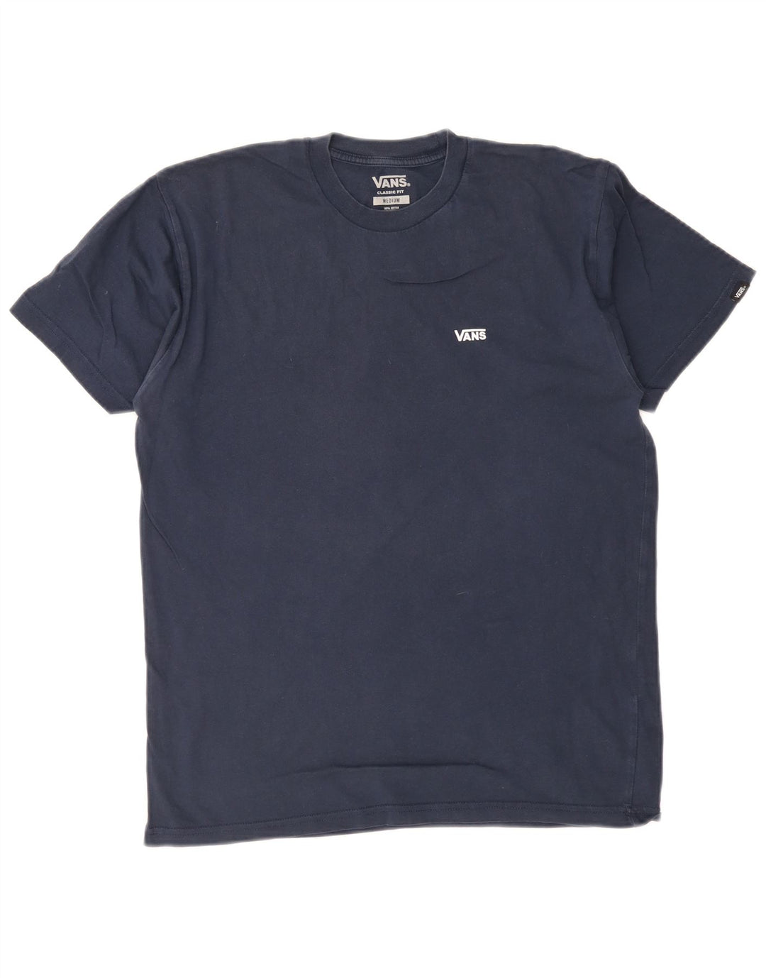 T-shirt męski Vans o klasycznym kroju, średni, granatowy, bawełniany