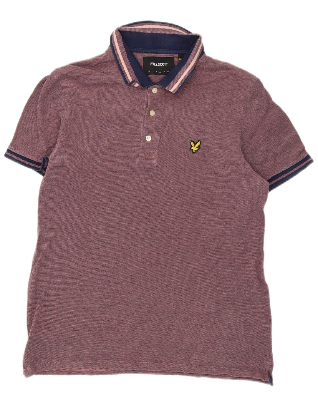 Męska koszulka polo Lyle & Scott, duża, różowa, bawełniana
