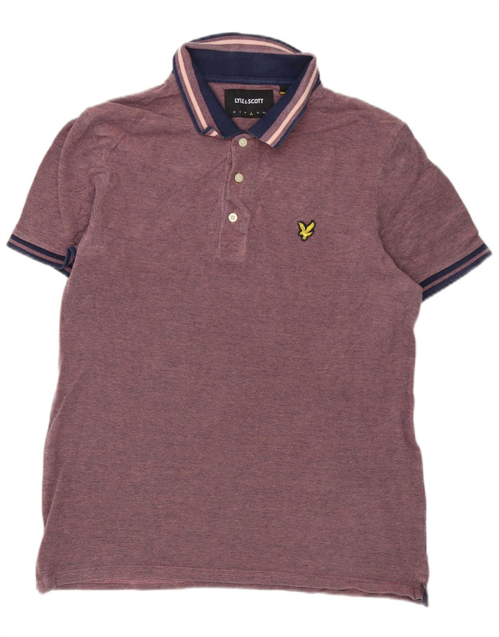 Męska koszulka polo Lyle & Scott, duża, różowa, bawełniana