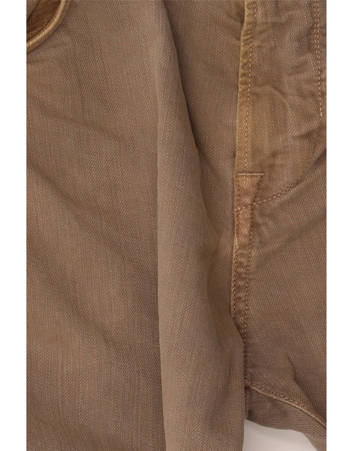 Męskie spodnie typu slim fit Massimo Dutti W32 L30 brązowe