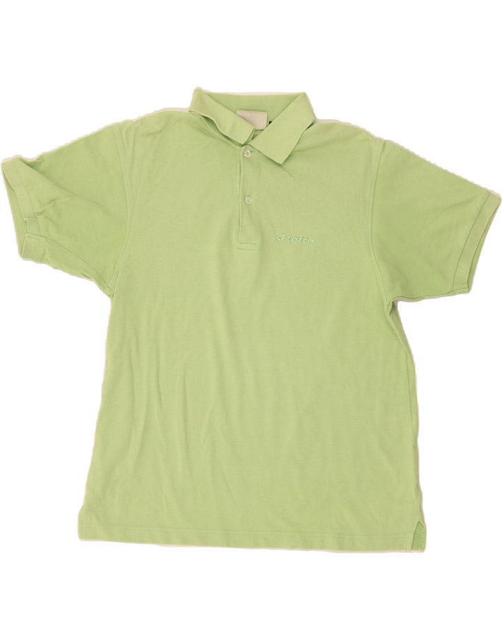 LOTTO Mens Polo Shirt Medium Green Vintage Lotto and Second-Hand Lotto from Messina Hembry 