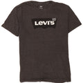Męski T-shirt z grafiką Levi's, duży, szary, z bawełny w plamki