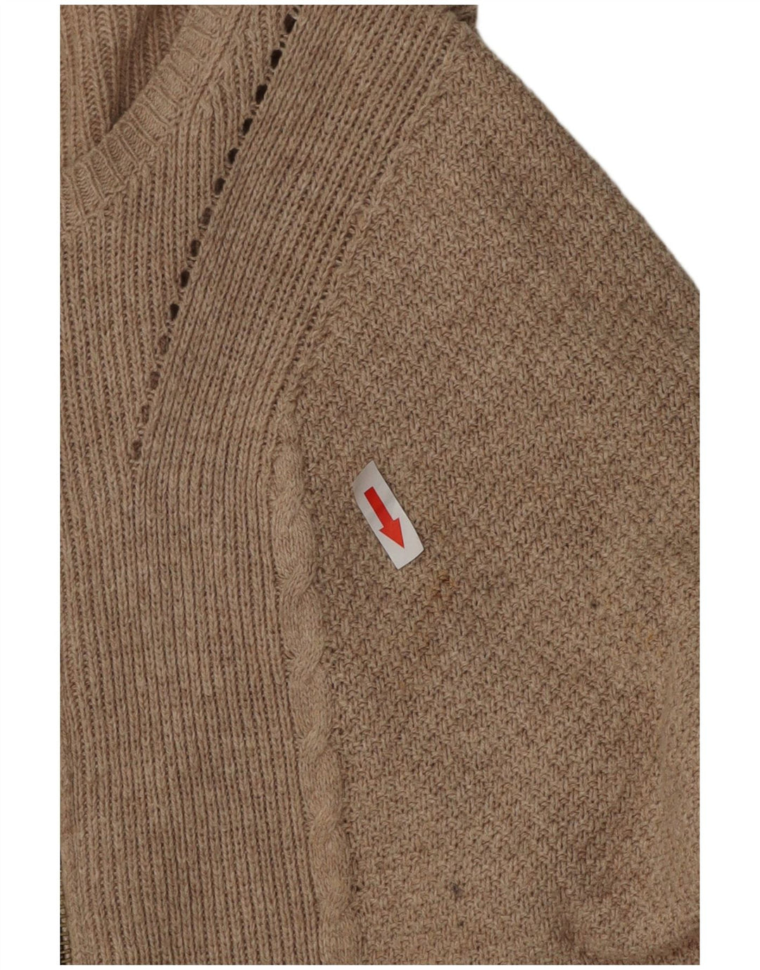 Marks & Spencer Damski sweter oversize z długim rękawem, UK 8, mały beż