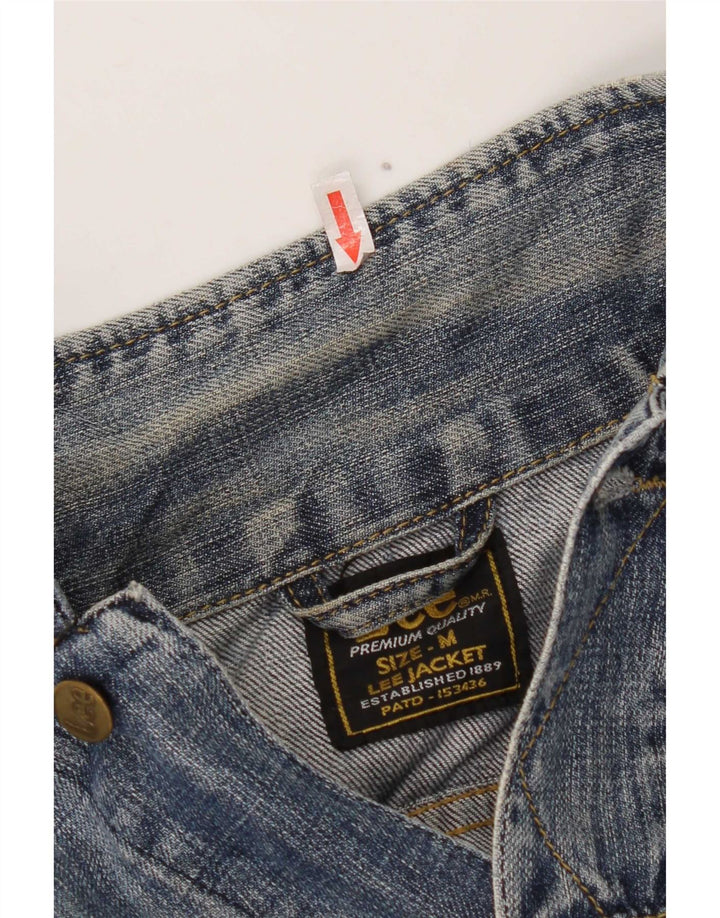 Damska kurtka jeansowa Lee Crop UK 12, średnia niebieska, bawełniana
