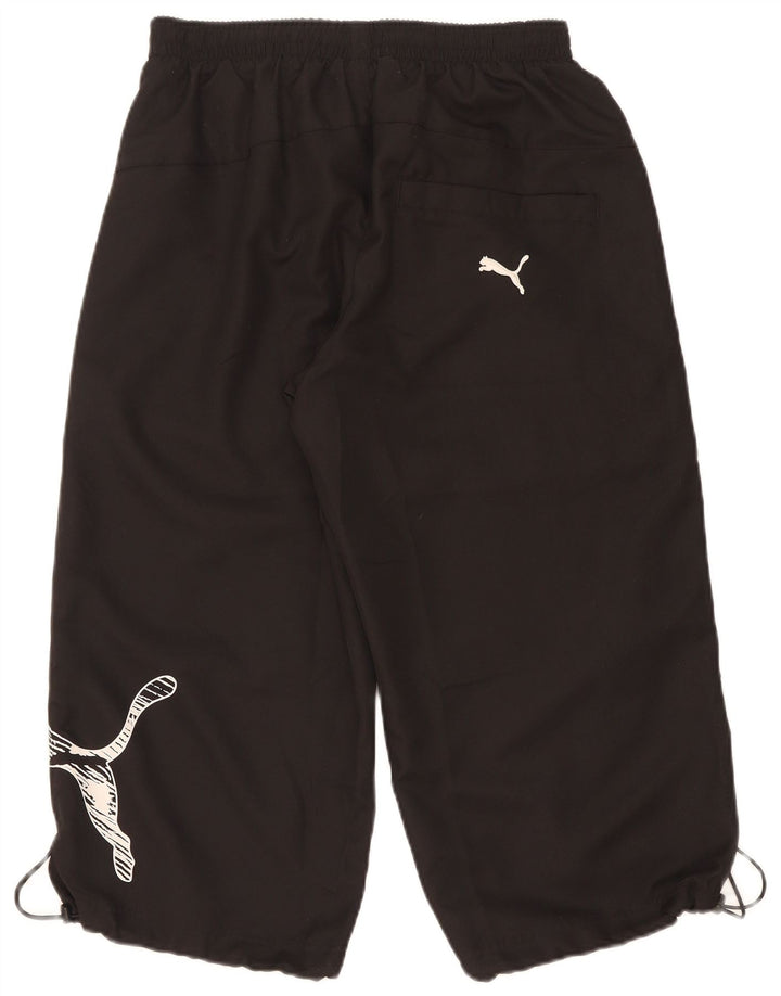 Męskie spodnie dresowe Puma Graphic Capri, małe, czarne