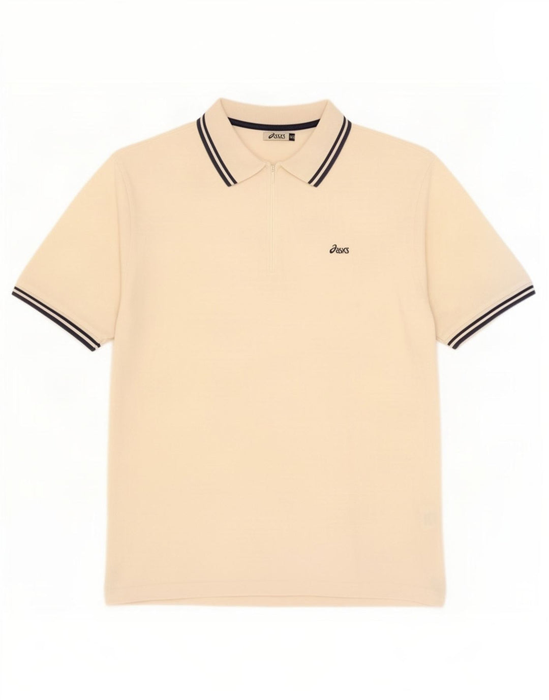 Męska koszulka polo Asics 2XL, beżowa, bawełniana