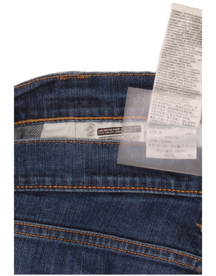 Męskie proste dżinsy Levi's W33 L30 Niebieskie bawełniane