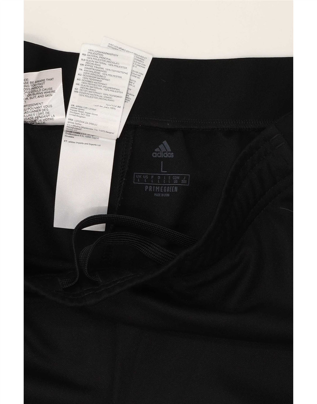 Męskie spodnie dresowe Adidas Aeroready, duże, czarne, poliestrowe