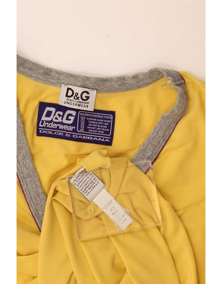 Męski T-shirt Dolce & Gabbana, duży, żółty