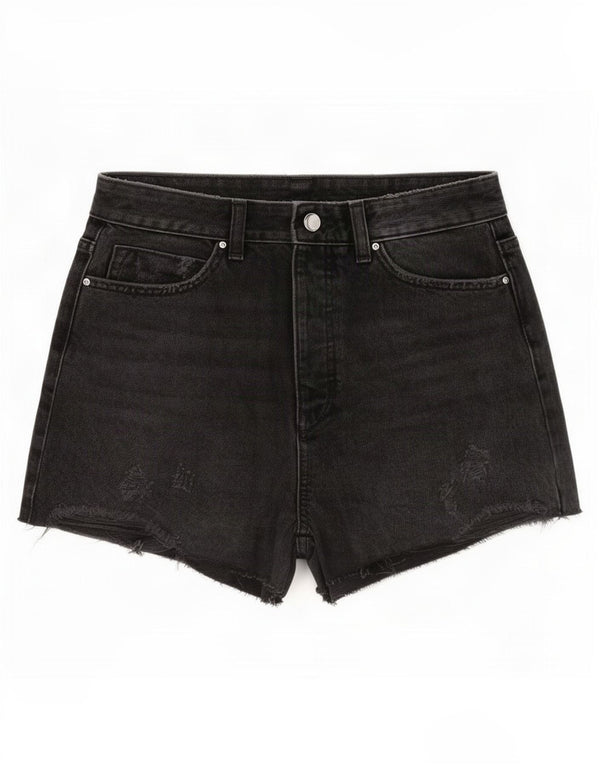 Damskie spodenki jeansowe Zara w trudnej sytuacji EU 38 Small W28, szara bawełna