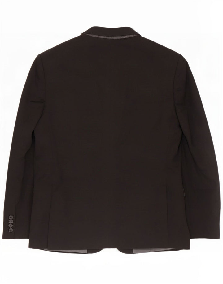 Marks & Spencer Męska marynarka zapinana na 2 guziki, UK 44 XL, czarny poliester