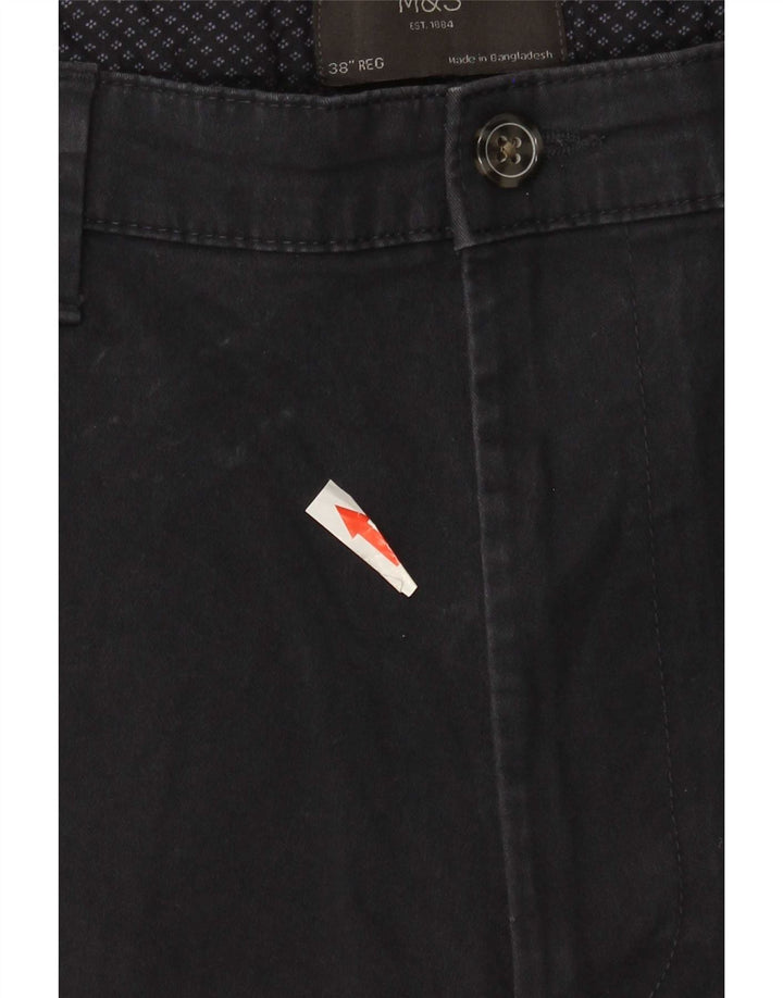 Męskie spodenki Chino Marks & Spencer W38 XL, granatowe, bawełniane