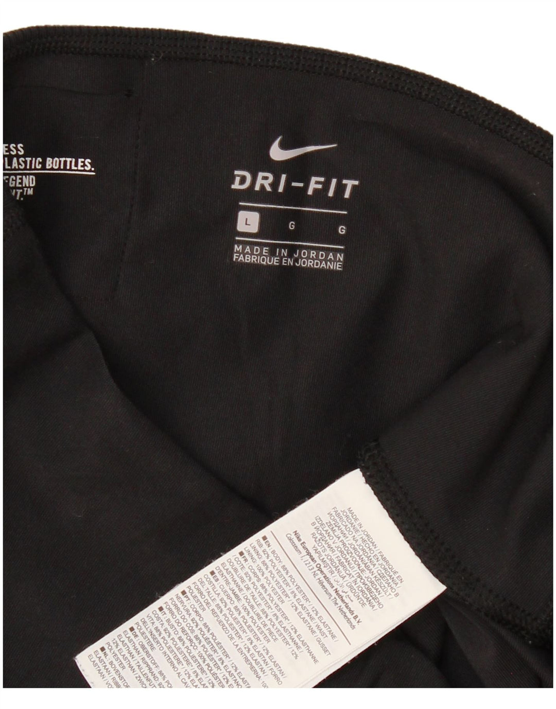 Damskie legginsy Nike Dri Fit UK 14, duże, czarne, poliestrowe