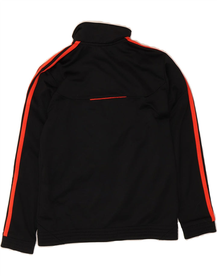 ADIDAS Boys Graphic Tracksuit Top Jacket 9-10 Years Black Polyester Vintage Adidas and Second-Hand Adidas from Messina Hembry 